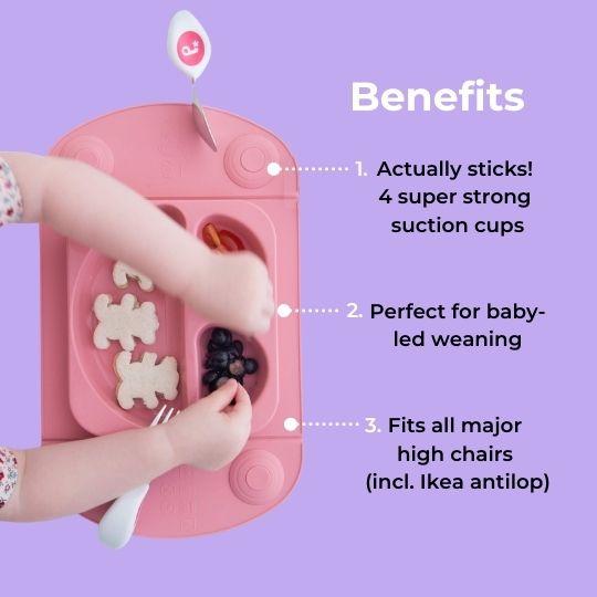Easymat Mini Portable Suction Plate - Play Nourish Thrive