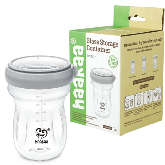 Haakaa Breast Milk Glass Storage Container Gen 3 160ml