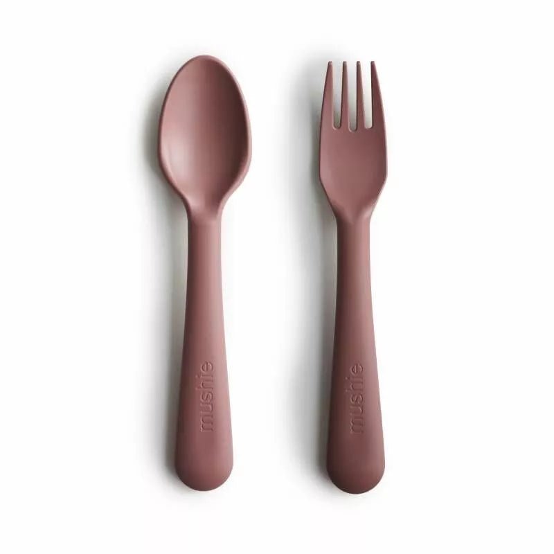 Mushie Fork and Spoon Set - Play Nourish Thrive
